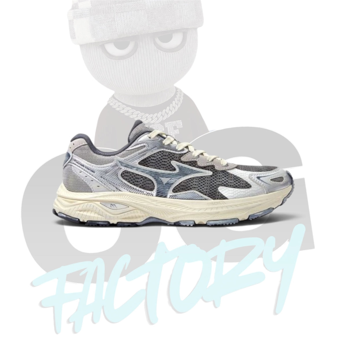 Mizuno Wave Rider 10 Grey Off White