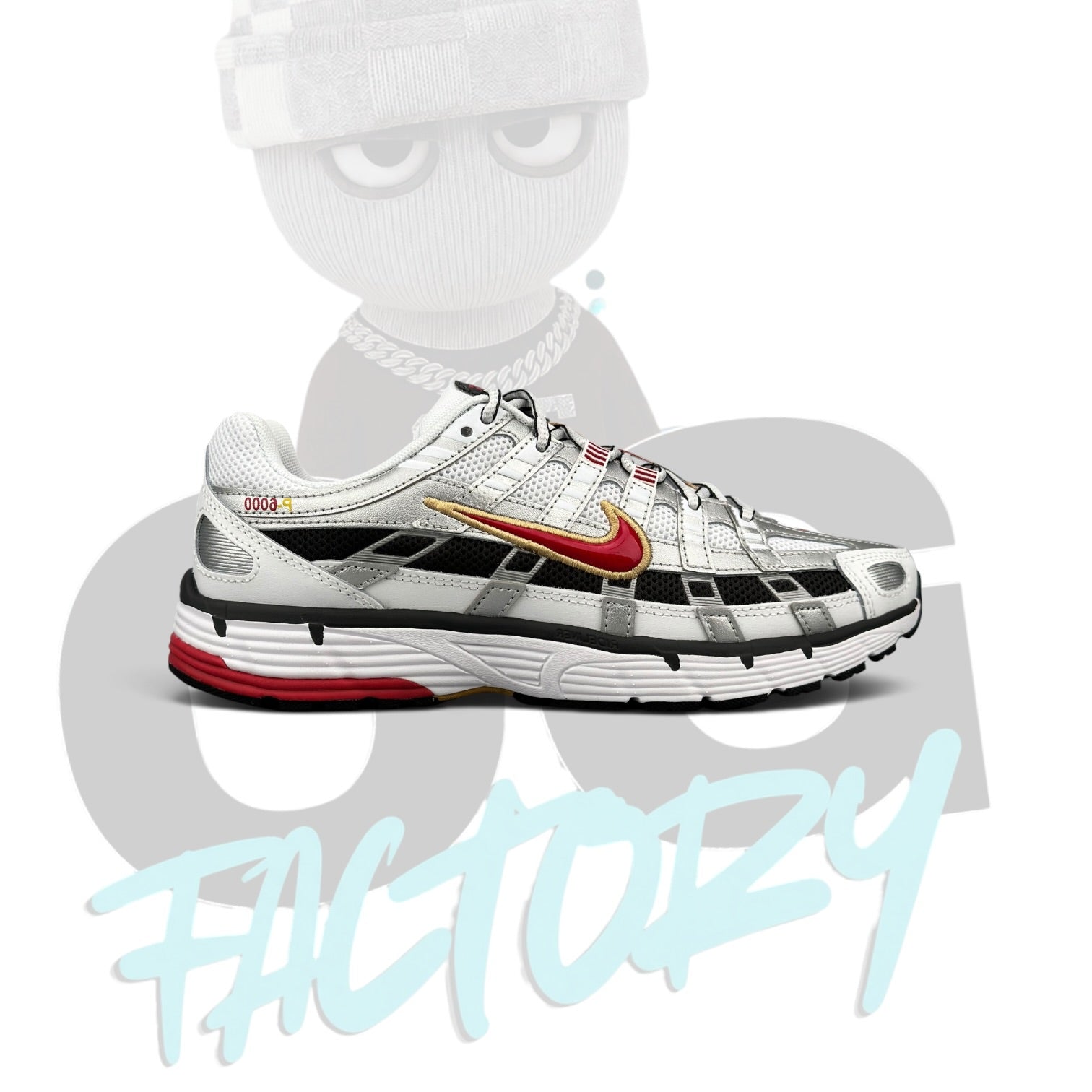Nike P6000 Blanc/Rouge