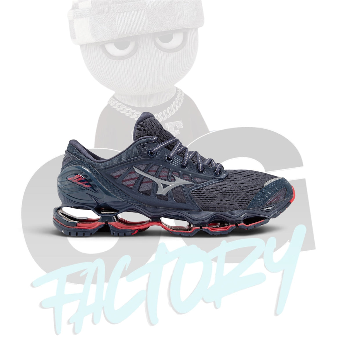 Mizuno Wave Prophecy 8 Navy Red